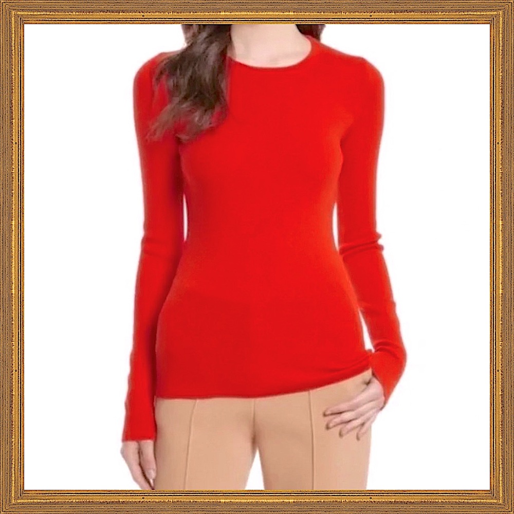 DVF Wool Sweater w/Cut-Out Back Design  (EUC)